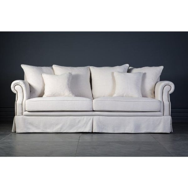 Диван Бурже декорированный латунными гвоздиками  — изображение 2