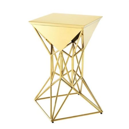 Кофейный Столик  Side Table Bernini из металла золотого цвет
