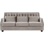 Диван с обивкой из серой ткани  — изображение 2