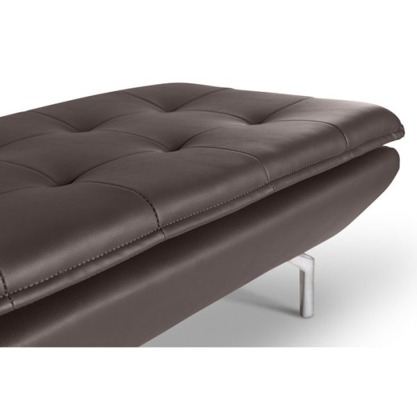 Банкетка Morgan темно-коричневого цвета — изображение 2