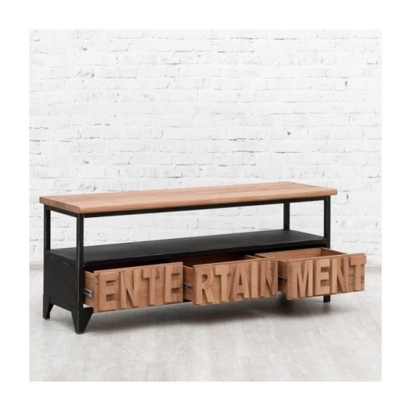 ТВ тумба в индустриальном стиле Entertainment  — изображение 3