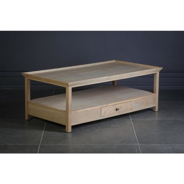 Столик журнальный с ящиком из массива дуба — изображение 4