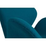 Кресло Swan Chair Темно-голубая Шерсть — изображение 5