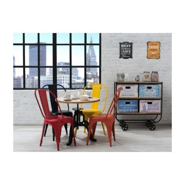 Кофейный столик WOOD CAPRICA винтовой со столешницей из массива дуба — изображение 4