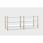 ТУМБА ПОД ТВ Latitude SAGA GLASS SET 004 светлый ясень