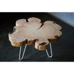 Журнальный стол из спила сосны thesarai Pine Flower 05 сосна — изображение 3