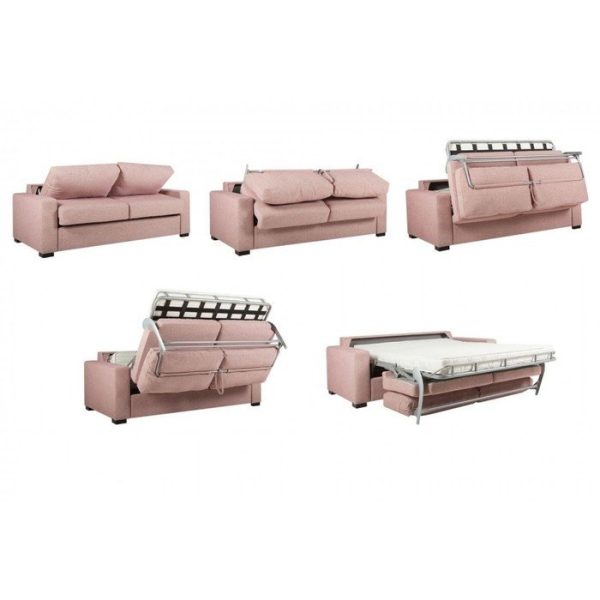 Трехместный диван LUKAS  розовый  — изображение 2