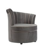 Кресло Shell серый велюр — изображение 2