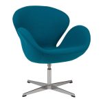 Кресло Swan Chair Темно-голубая Шерсть — изображение 2
