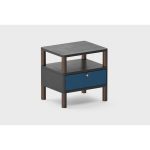 Прикроватная тумбочка Latitude SAGA BIRKIR черно/синяя
