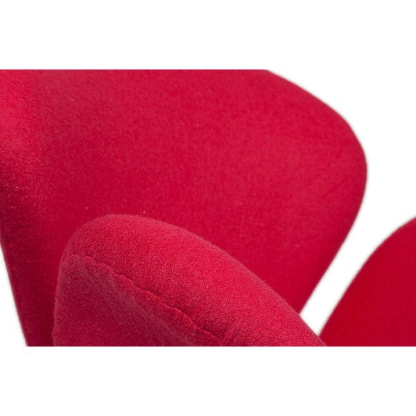 Кресло Swan Кресло Swan Chair Ярко-красная Шерсть — изображение 2