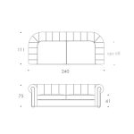 Диван Chestor Синий  — изображение 5