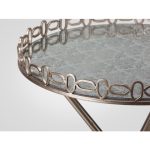 Столик круглый на металлической ножке — изображение 3