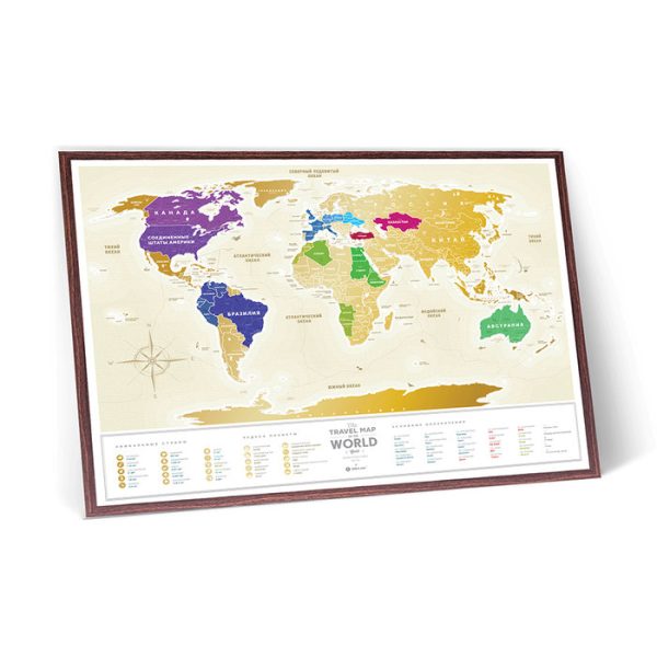 Карта travel map gold world ru — изображение 11