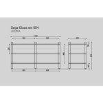 ТУМБА ПОД ТВ Latitude SAGA GLASS SET 004 темный ясень — изображение 3