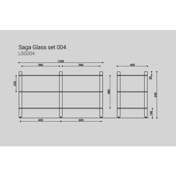 ТУМБА ПОД ТВ Latitude SAGA GLASS SET 004 темный ясень — изображение 3
