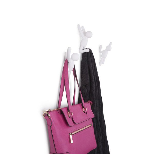 Вешалки-крючки Umbra buddy 3 шт. белые — изображение 3