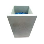 Бетонное кашпо Мартин серое — изображение 2