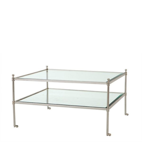 2152product_gallery_photo_de7c3422-3e9e-40c2-8a7f-835d25a6a2af.jpg Журнальный столик  на металлическом основании и полка из прозрачного стекла — изображение 1