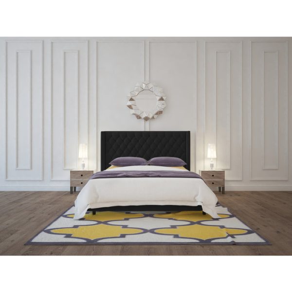 Кровать Wing-2 160х200 см Лён Тёмно-серый — изображение 6