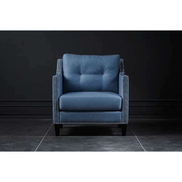 Кресло Блэкберн с металлическими клепками — изображение 2