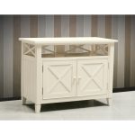 Тумба под ТВ La Mer белого цвета