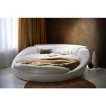 Кровать Letto  Rotondo 03 с обивкой из экокожи или велюра 200 см — изображение 4