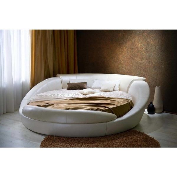 Кровать Letto  Rotondo 03 с обивкой из экокожи или велюра 200 см — изображение 4