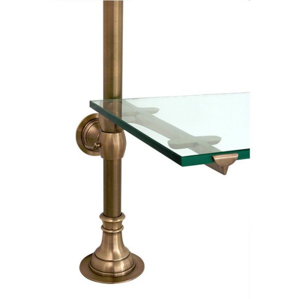 Стеллаж  Wall Pulitzer Double с полками из плотного прозрачного стекла — изображение 2