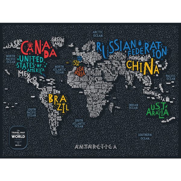Карта travel map letters world — изображение 9