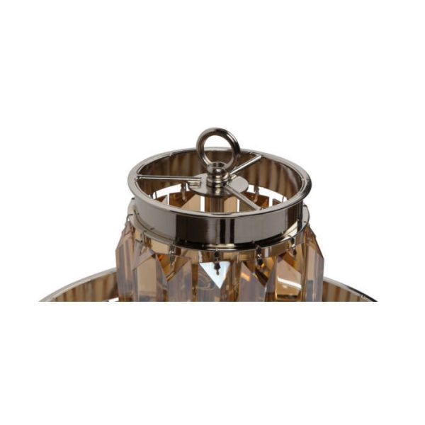 Лампа настольная высокая из металла и стекла — изображение 2