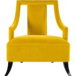 Стул Adora с подлокотниками желтый