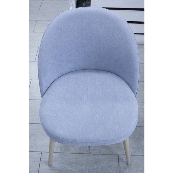 Набор из шести голубых стульев Томас с мягким сидением — изображение 4