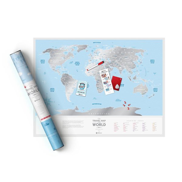 Карта travel map silver world — изображение 17