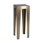 Стол журнальный Hermes на металлическом основании со стеклянной столешницей