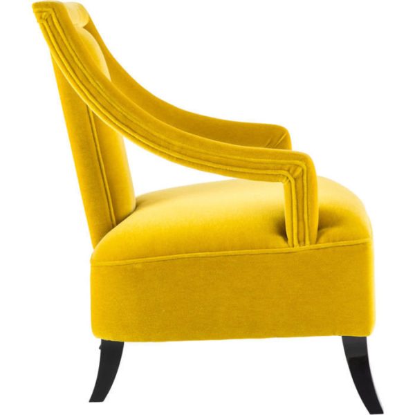 Стул Adora с подлокотниками желтый — изображение 2