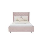 Кровать Wing-2 140x200 см Велюр Пыльная роза