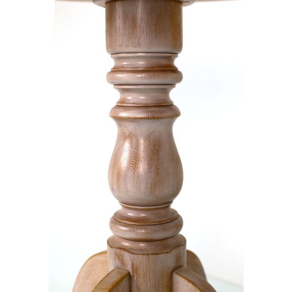 Маленький круглый столик Еcolife Еurope I-SRT из выбеленного массива дуба — изображение 3