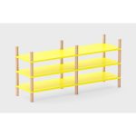 Тумба под ТВ Latitude SAGA ARNO SET 002 желтого цвета