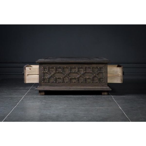 Столик кофейный с ящиками из массива дуба  — изображение 8