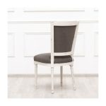 Стул PARIS с обивкой из ткани серого цвета — изображение 3