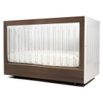 кроватка Roh орех c одной стороны акриловая панель Spot On Square  — изображение 3