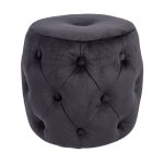 Пуф Passion Чёрный из велюра