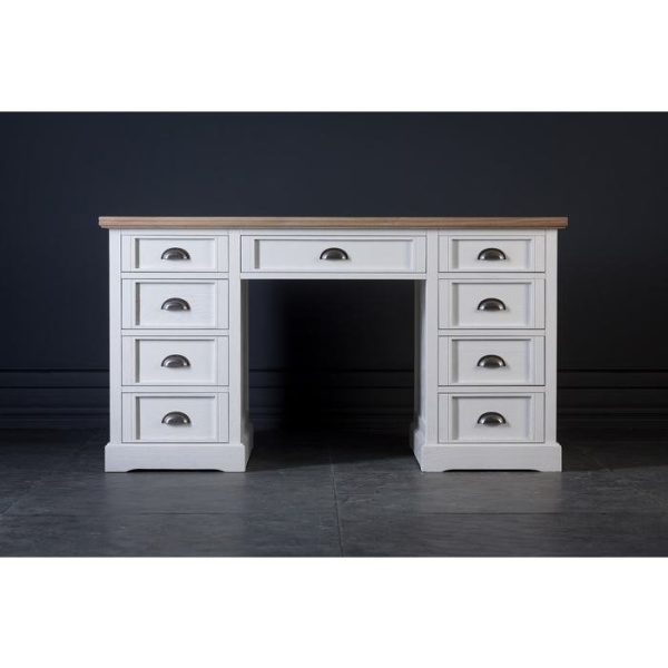Стол Ковентри письменный с белыми ящиками — изображение 2