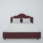 Кровать Palace 140x200 см Велюр Коричневый — изображение 4