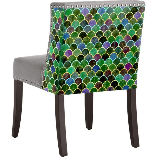 СТУЛ С МЯГКОЙ ОБИВКОЙ  Lizard серый — изображение 3