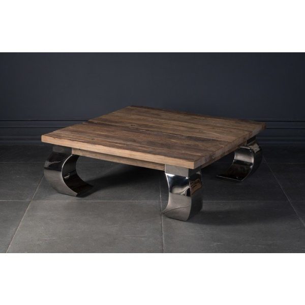 Столик кофейный  со столешницей из вяза — изображение 4