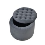 Пуф WOODEN круглый Серый — изображение 4