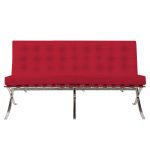 Диван Barcelona Двухместный Красная Экокожа