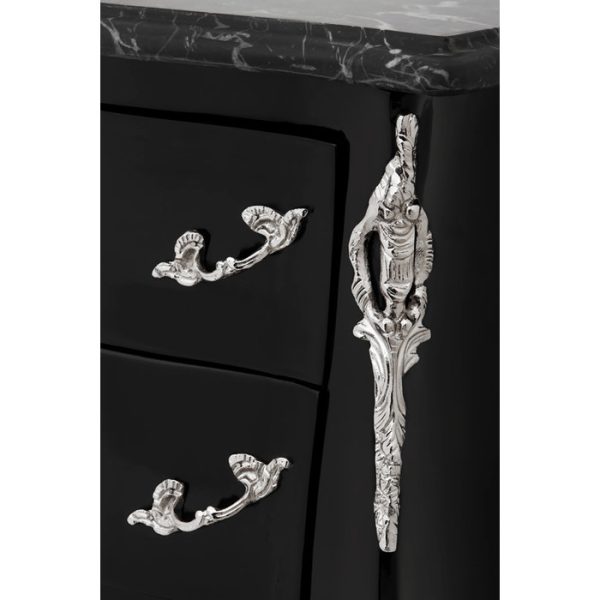 Тумба  Montfort из лакированного черного дерева — изображение 3